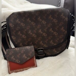 Coach Hitch crossbody and matching wallet.